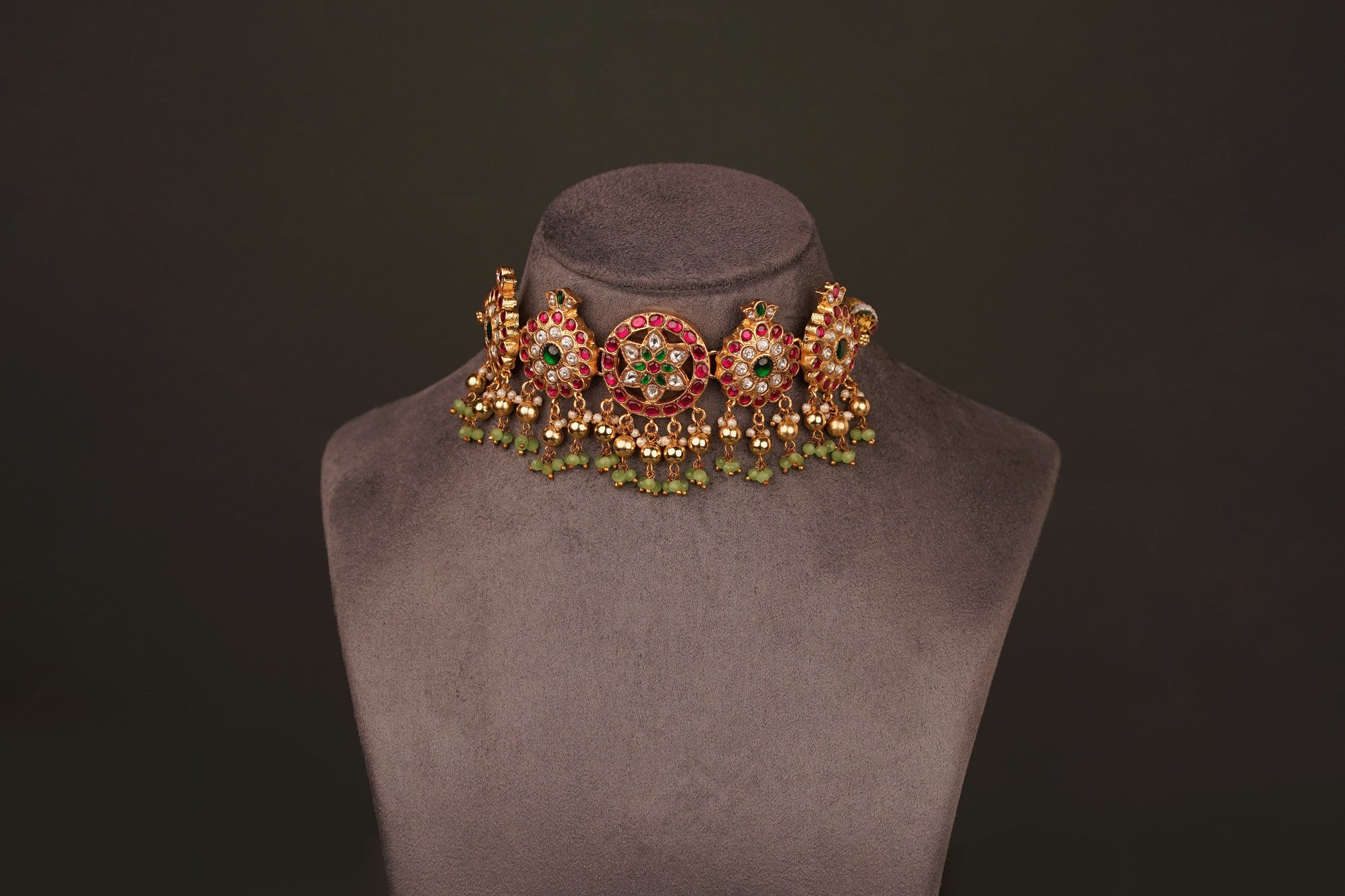 Jadau Kundan Choker Set(KC01) - Pure Allure