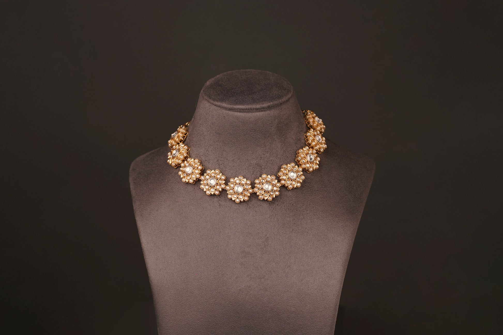 Punita Floral Necklaceset(KN124) - Pure Allure