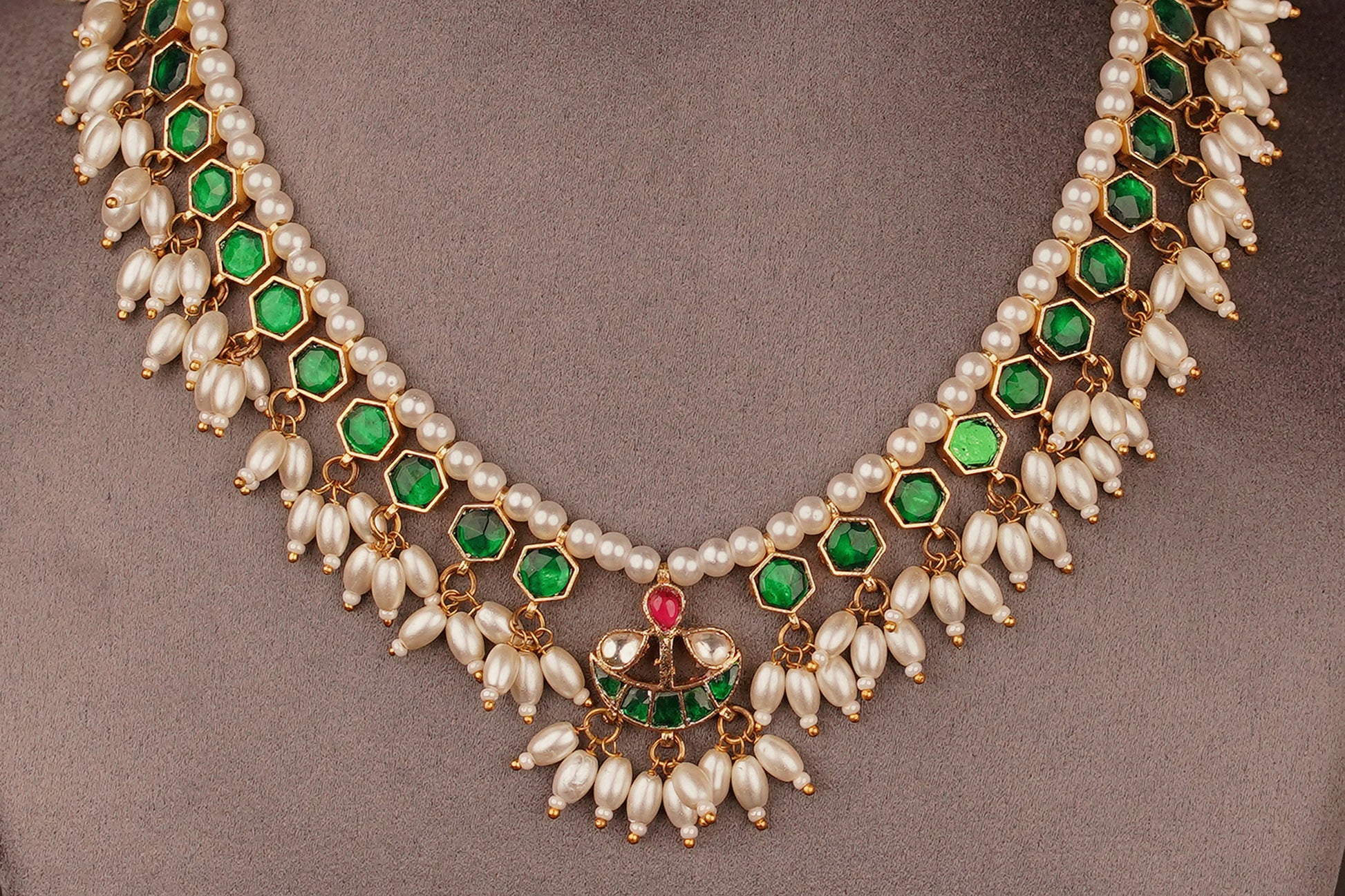 Mallika Necklace Set (KN68) - Pure Allure