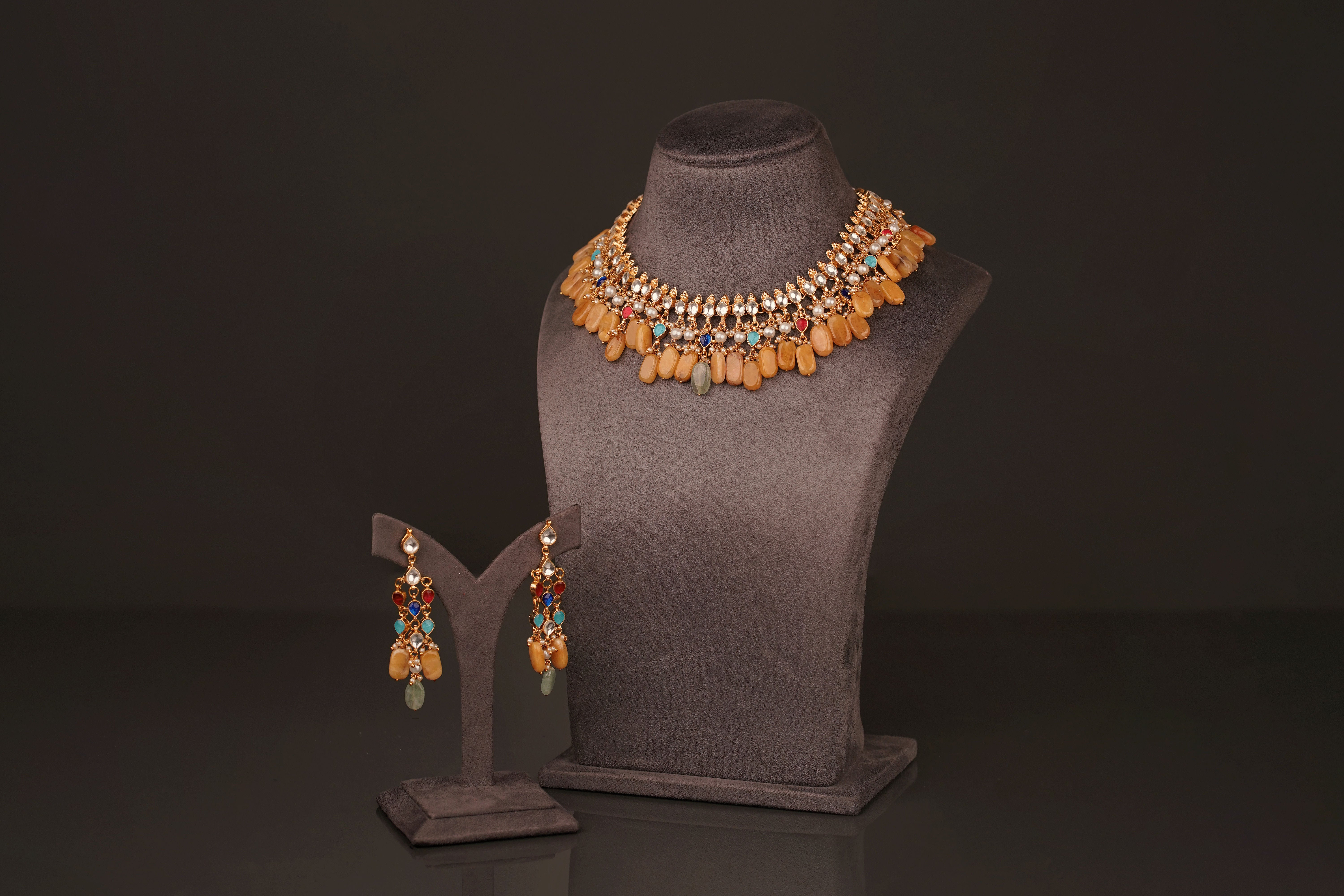 Tiara Necklace Set(KN100) - Pure Allure