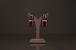 Garnet Earring(E44) - Pure Allure