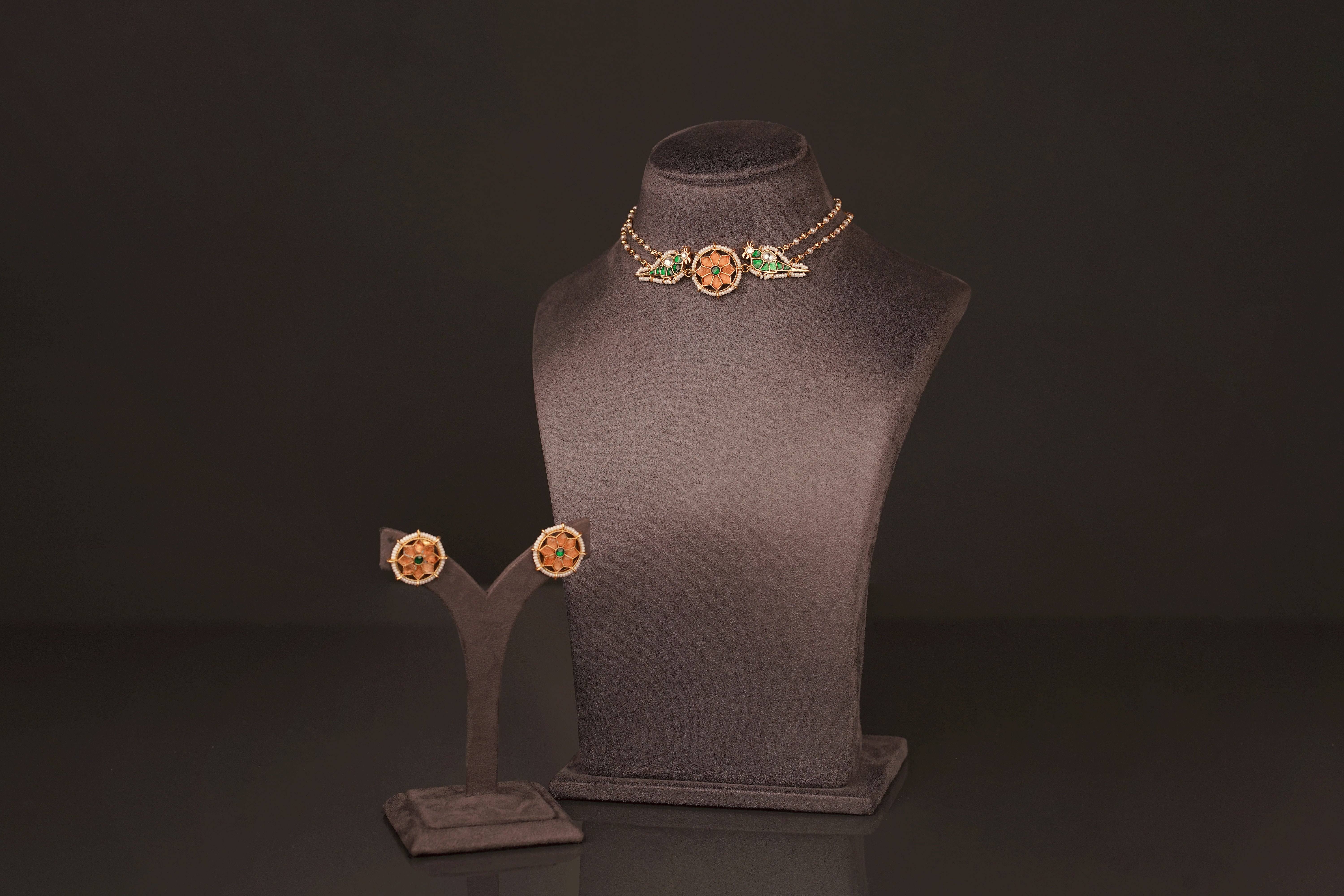 Jasmine Necklace set(KN153) - Pure Allure