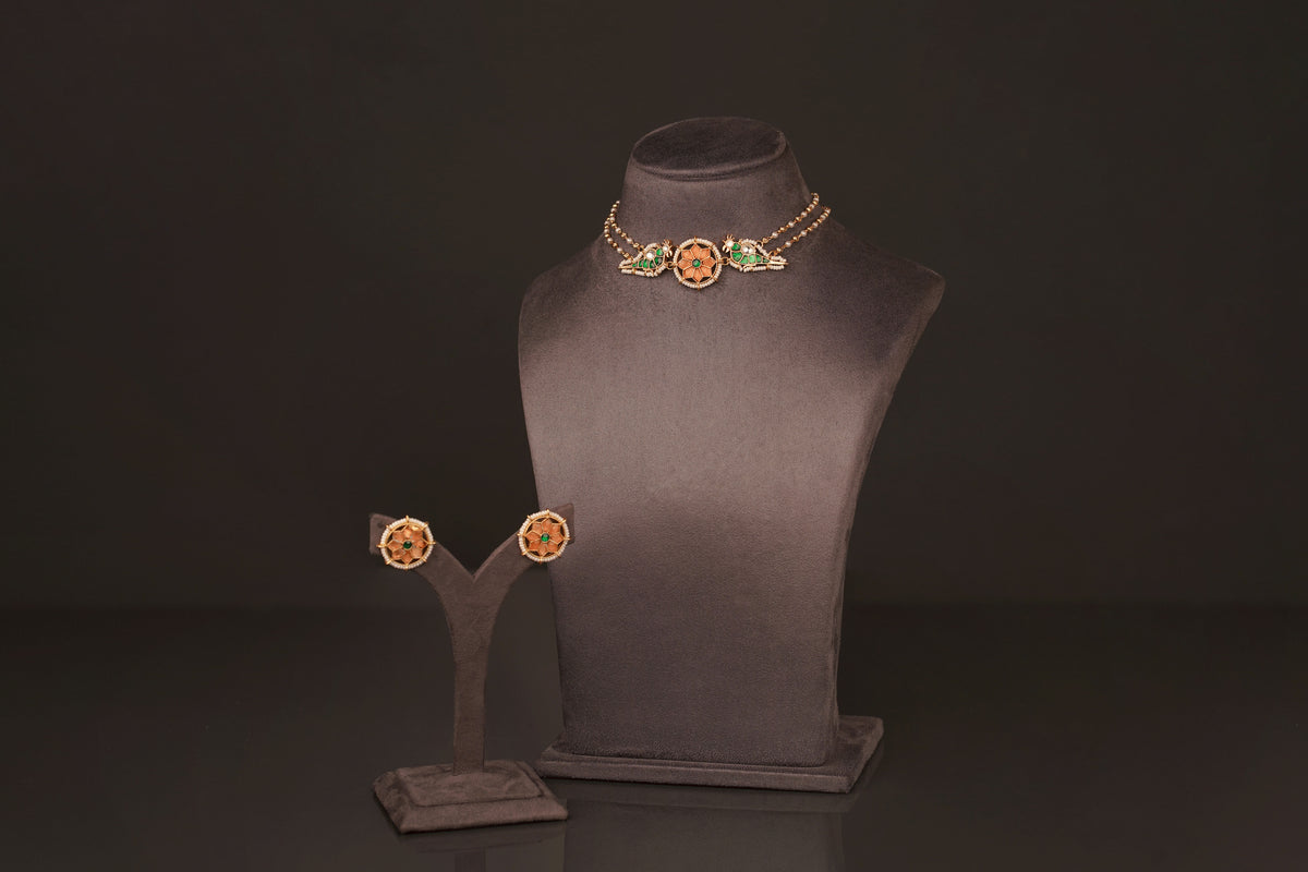 Jasmine Necklace set(KN153) - Pure Allure