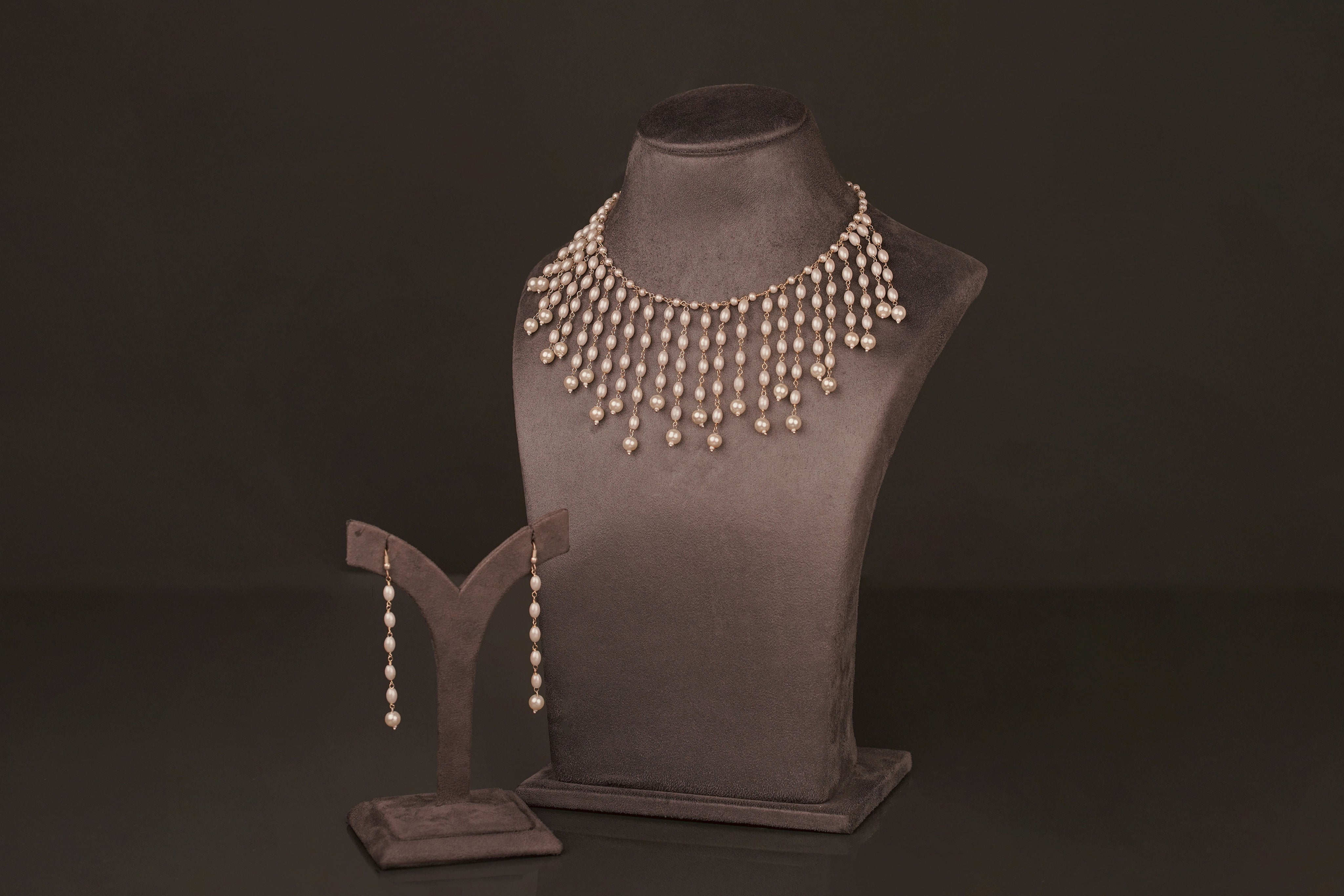 Aria Pearls Necklaceset(N149) - Pure Allure