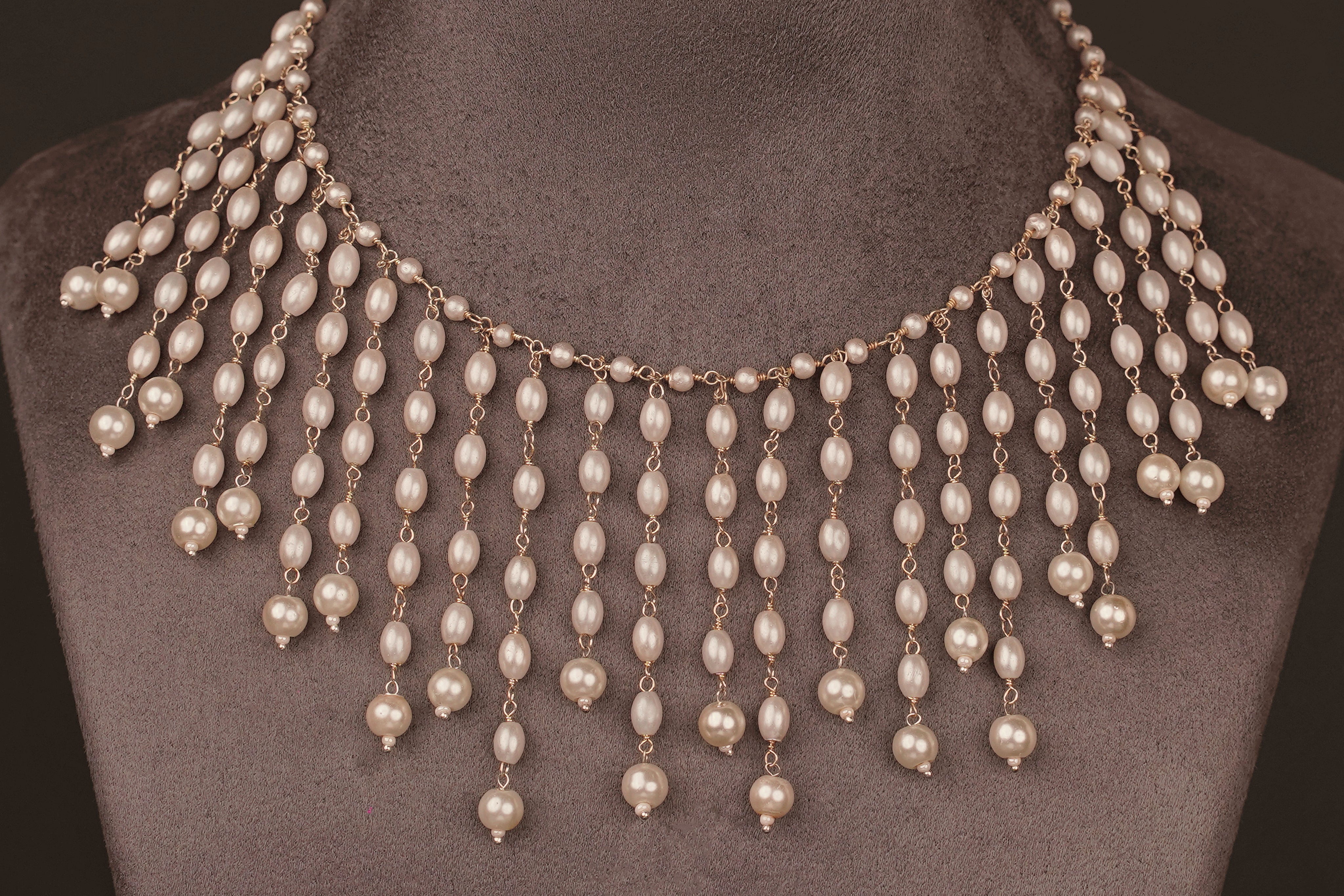 Aria Pearls Necklaceset(N149) - Pure Allure