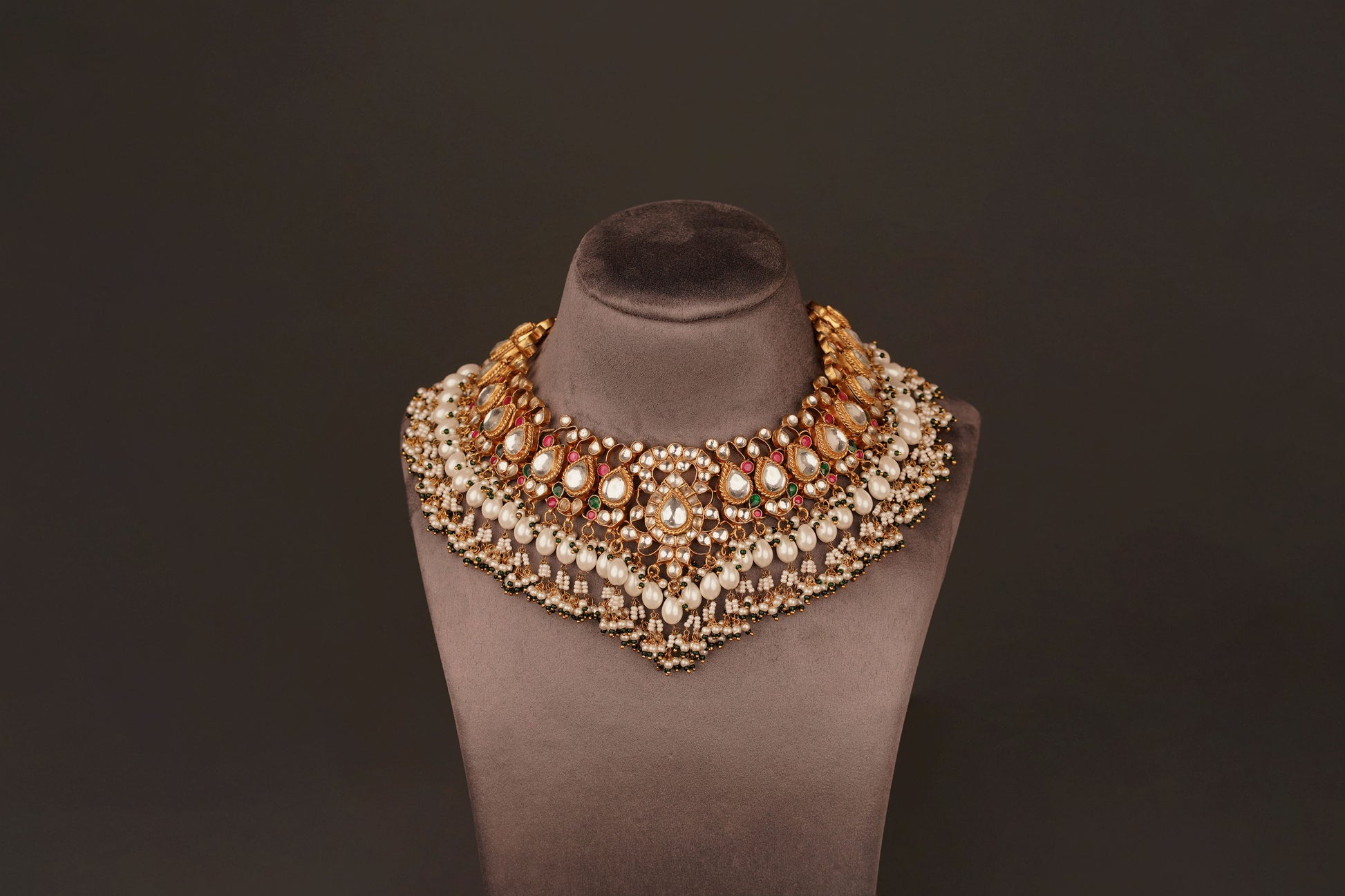 Mufeeda Bridal Necklace Set (KN81) - Pure Allure