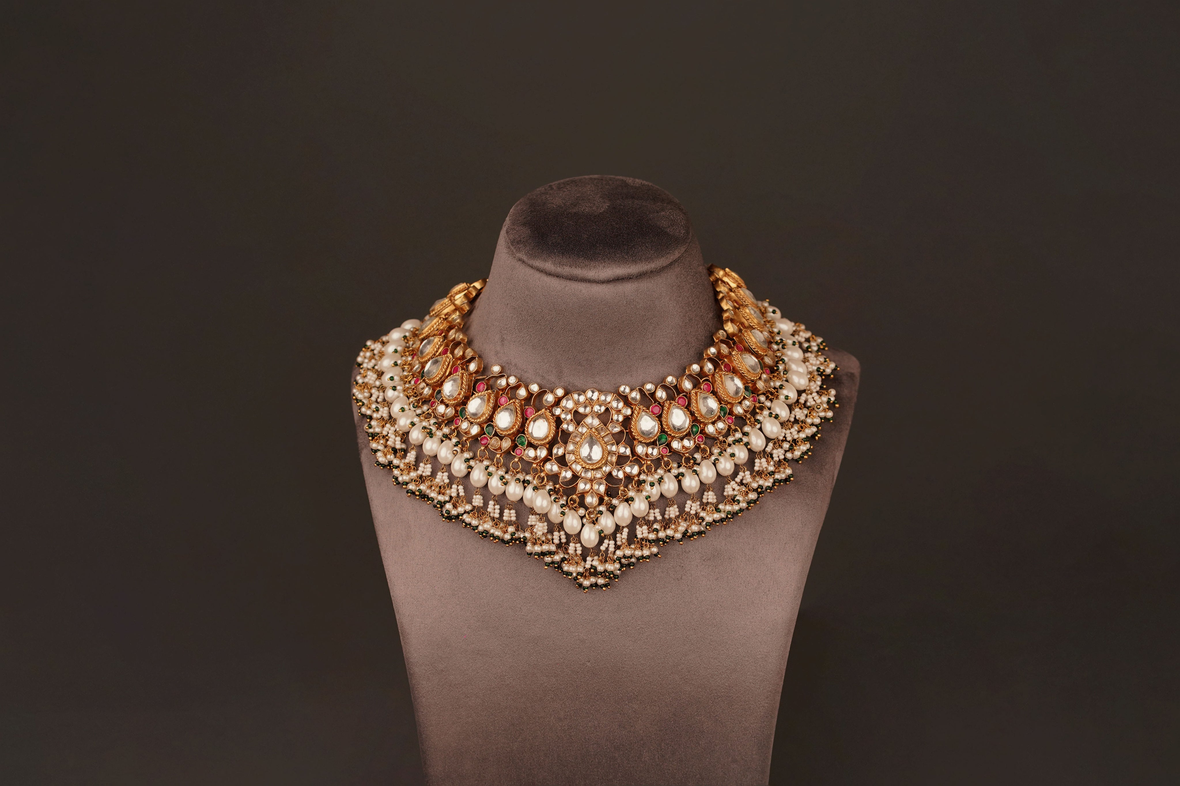 Mufeeda Bridal Necklace Set (KN81) - Pure Allure