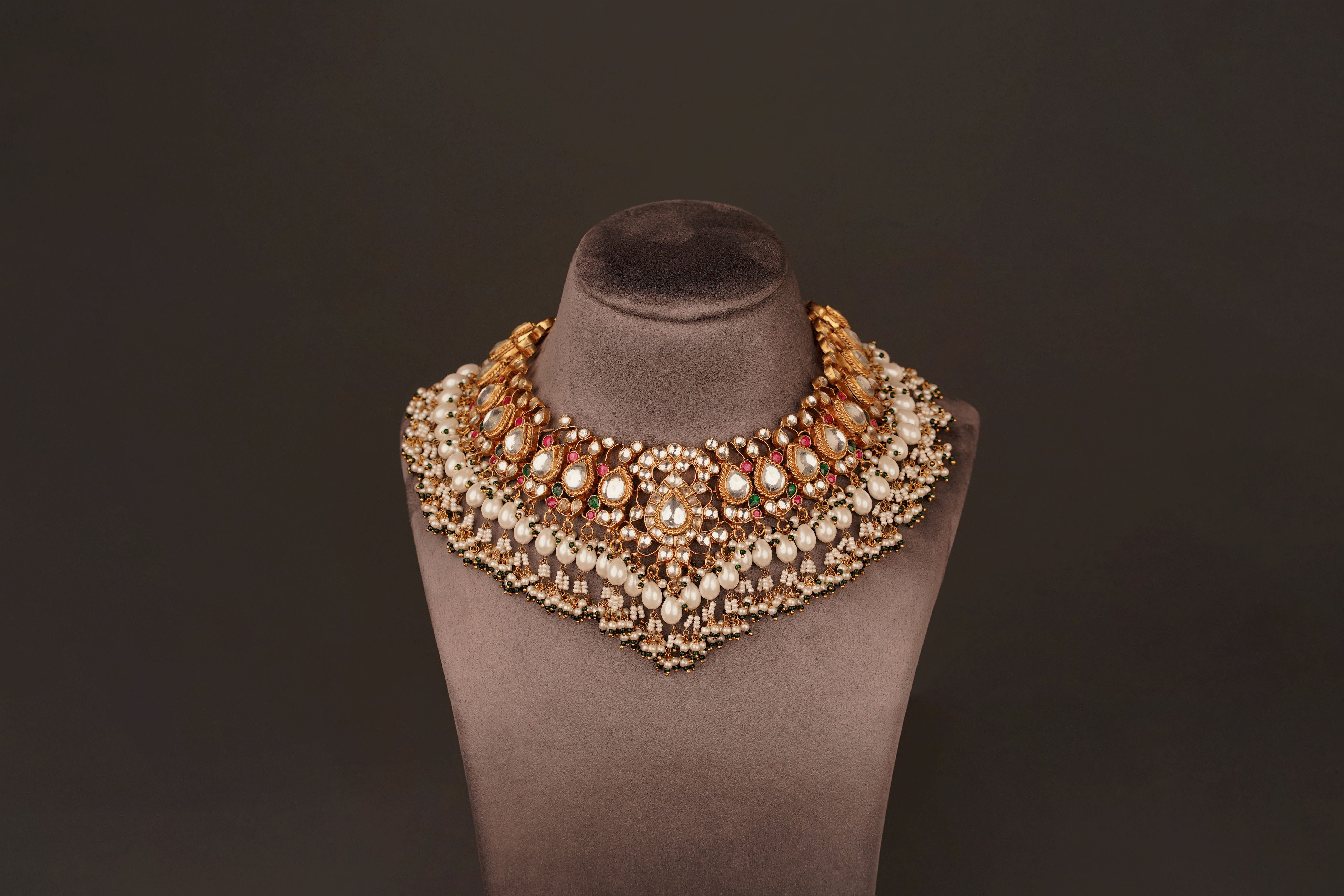 Mufeeda Bridal Necklace Set (KN81) - Pure Allure