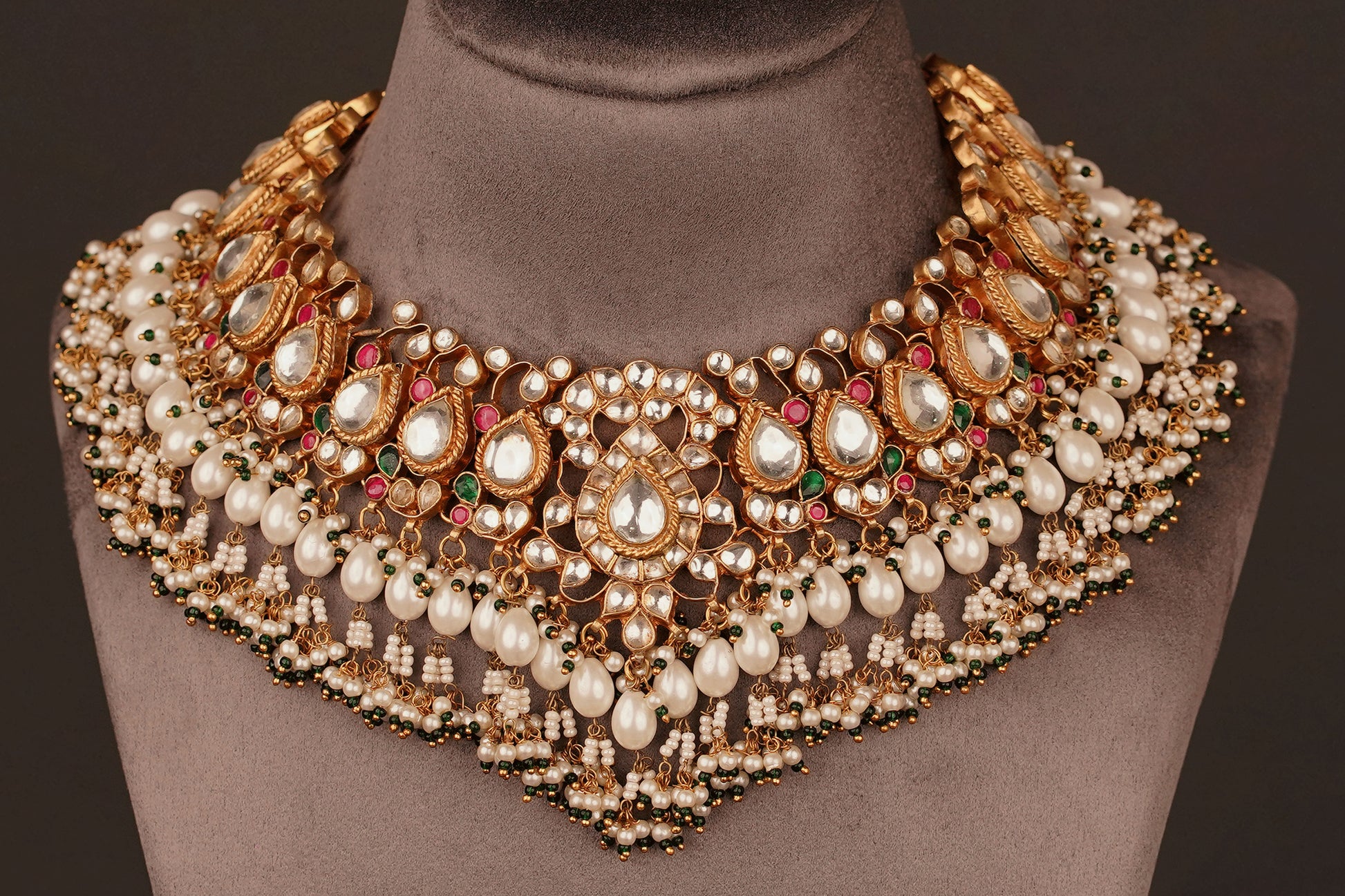 Mufeeda Bridal Necklace Set (KN81) - Pure Allure