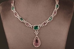 Rossie Statement Necklace Set(ZN05) - Pure Allure