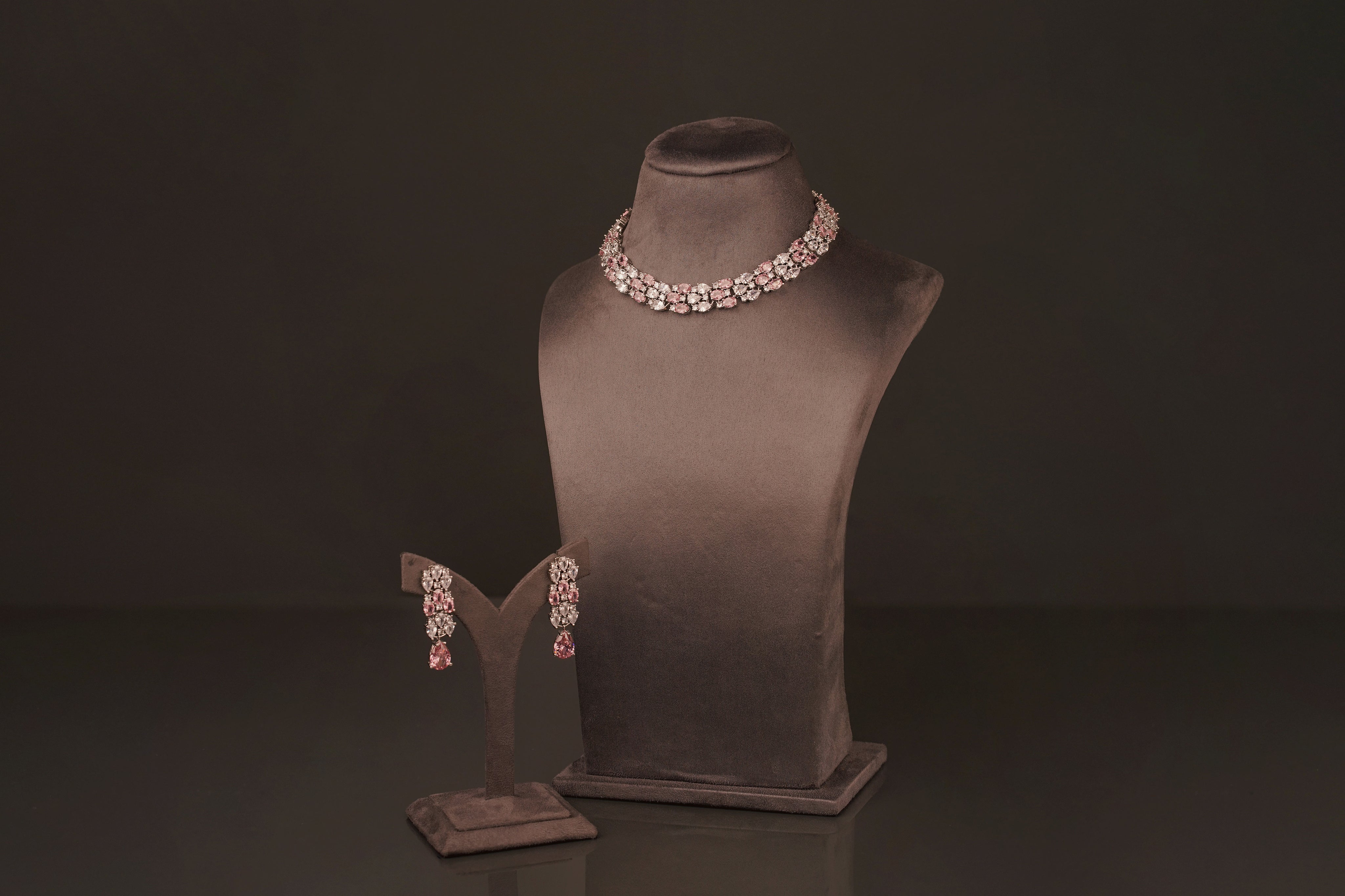 Sandria Statement Necklace Set(ZN04) - Pure Allure