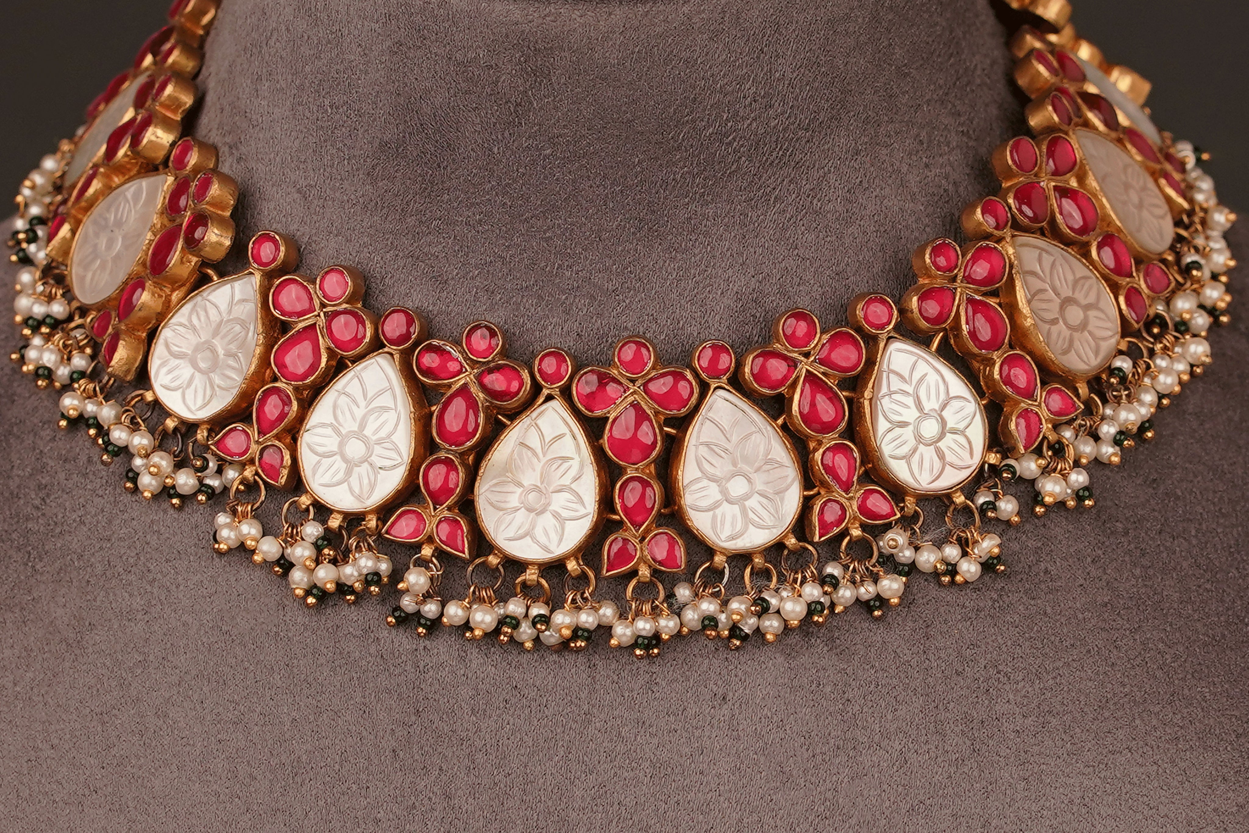 Anarkali Necklace Set(KN28) - Pure Allure