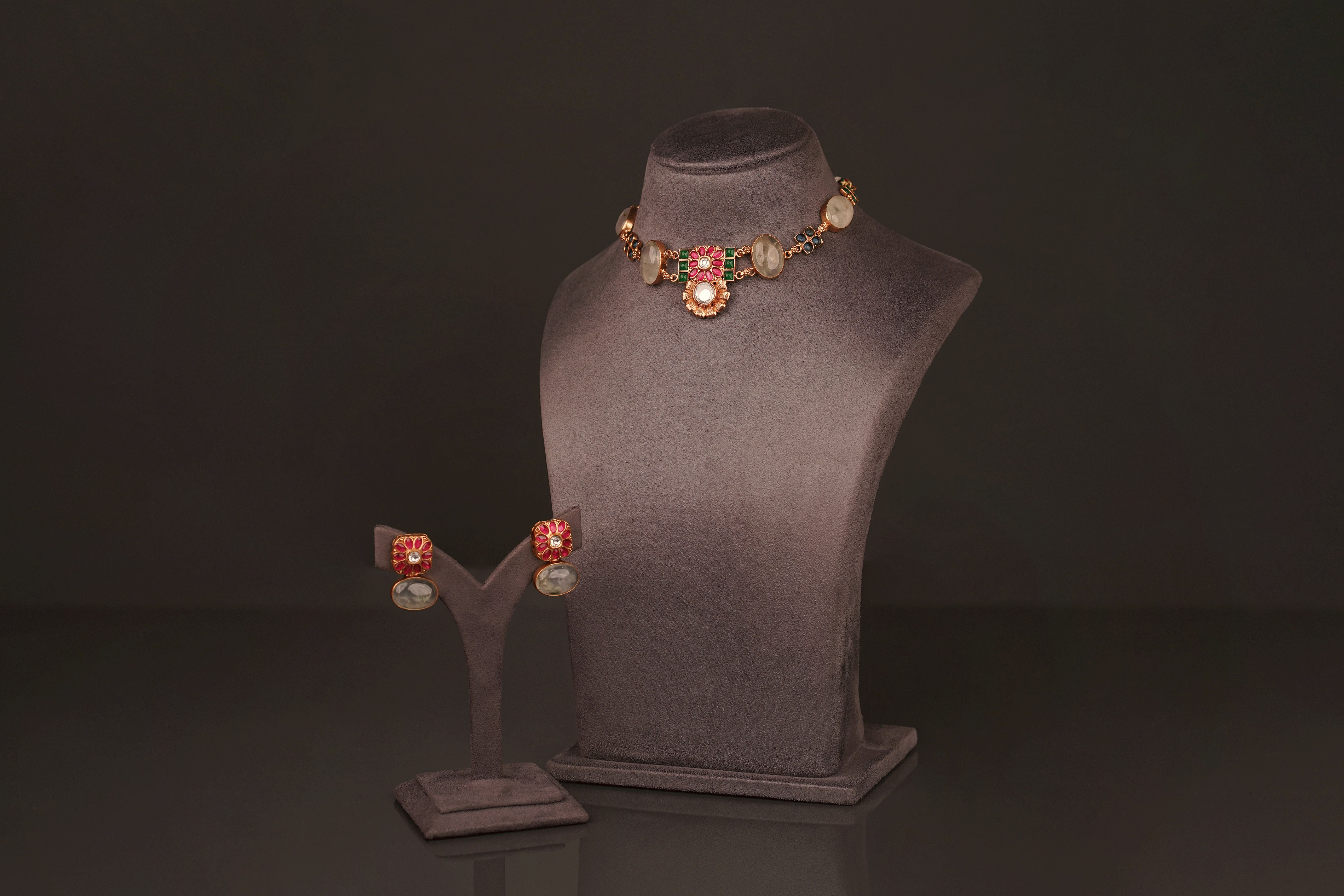 Arati Necklace set(KN176)) - Pure Allure
