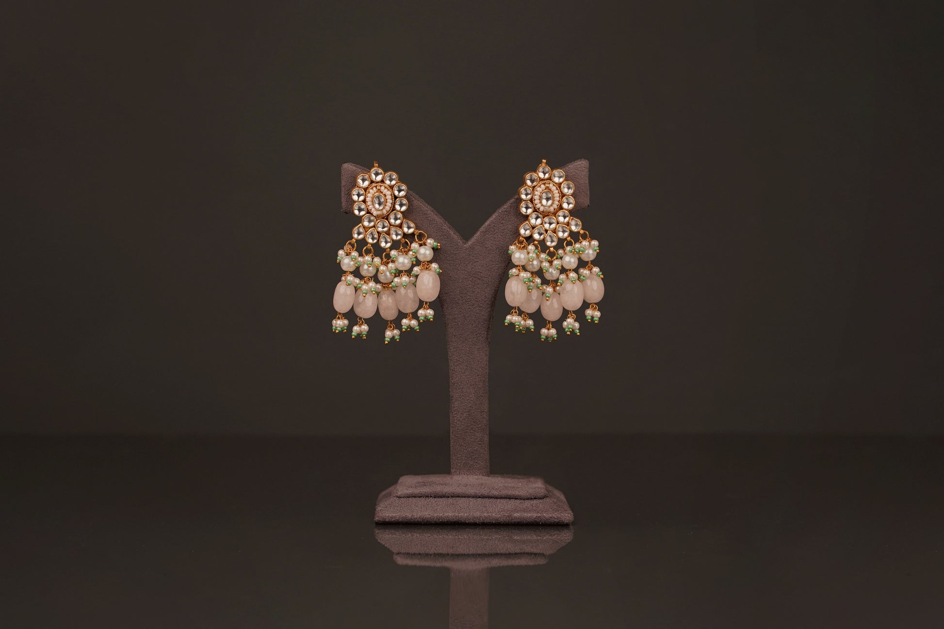 Kundan Pastel Pink Choker Set(KC31) - Pure Allure