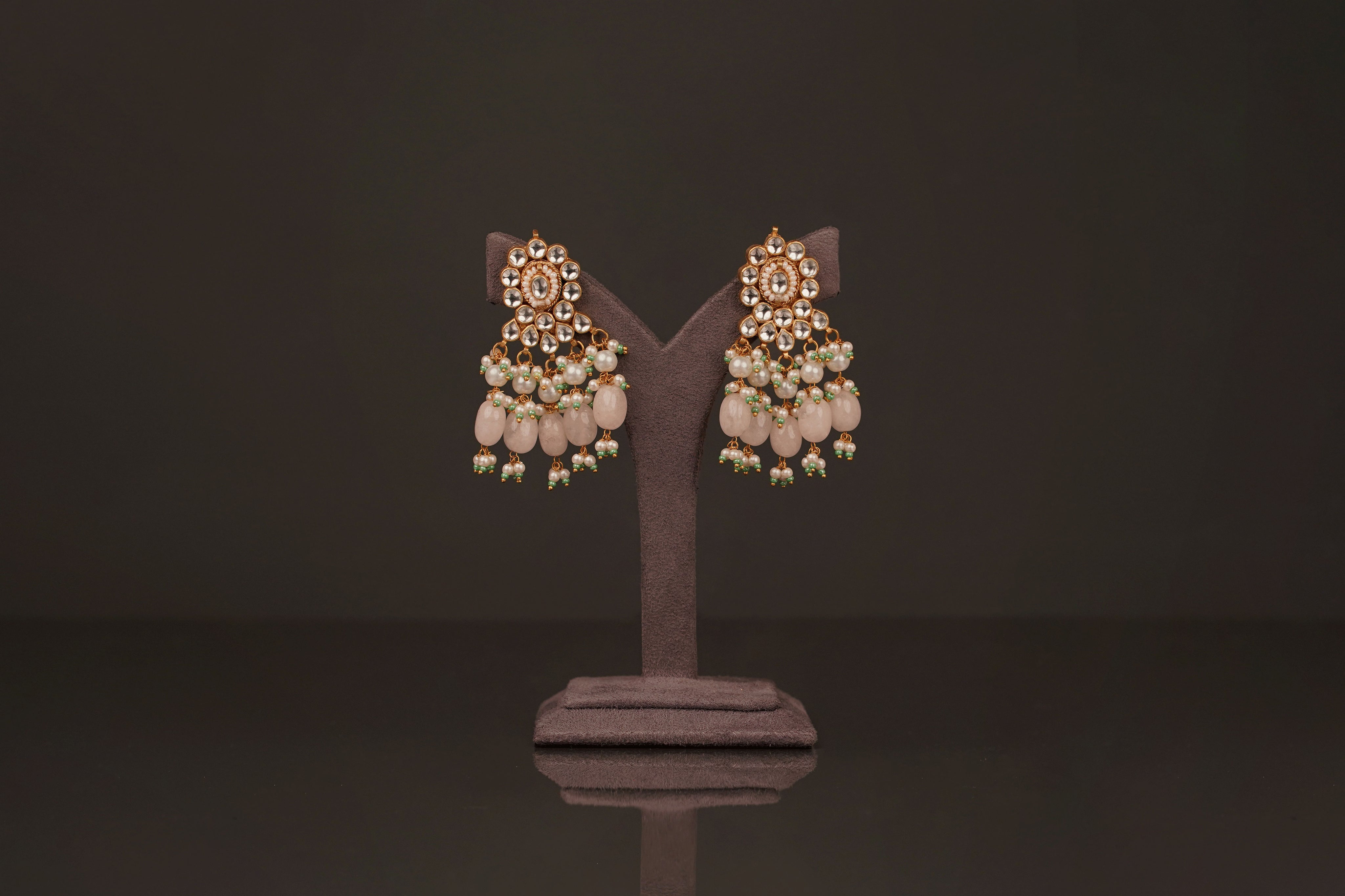 Kundan Pastel Pink Choker Set(KC31) - Pure Allure