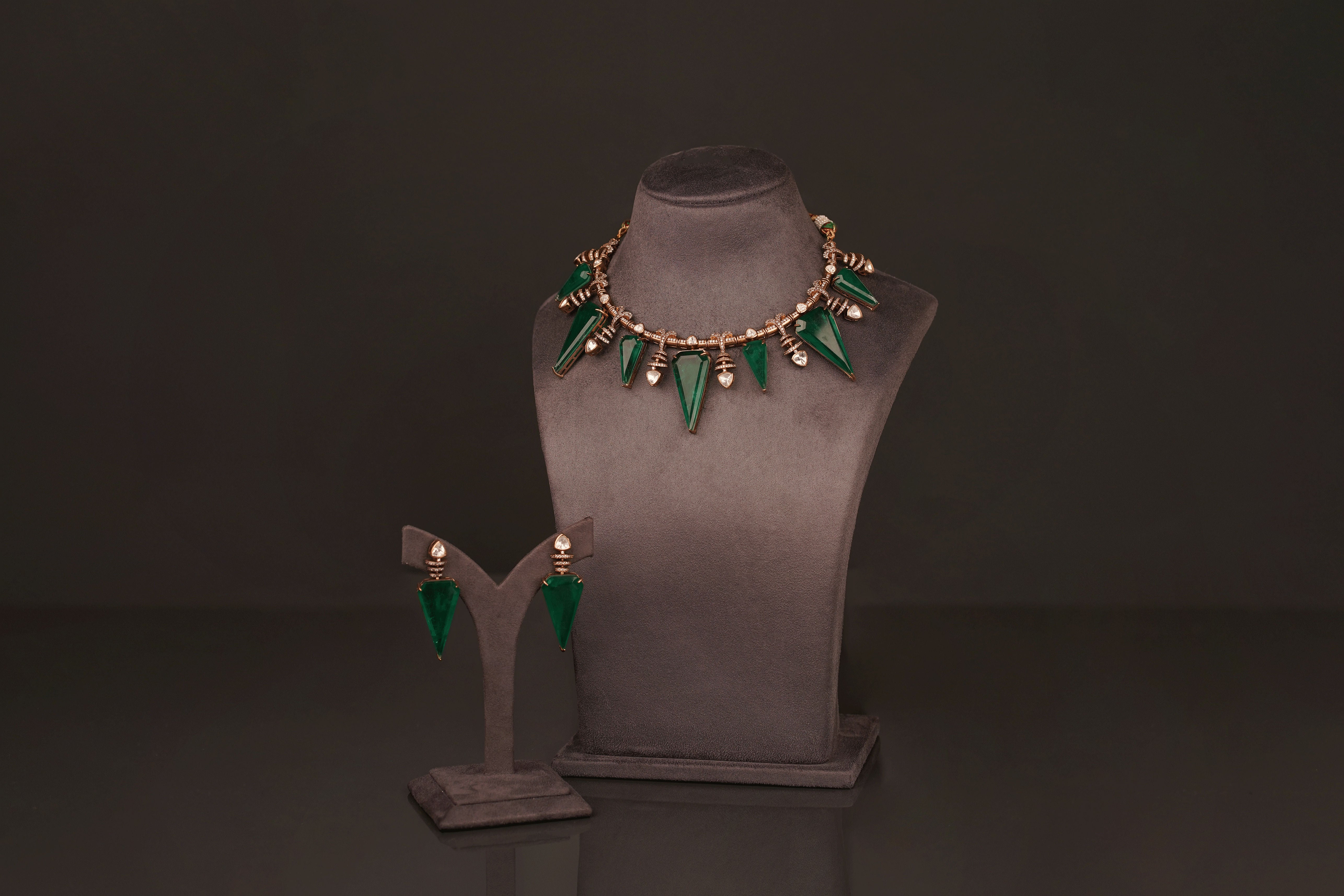 Swaroopa Statement Necklace Set(PN05) - Pure Allure