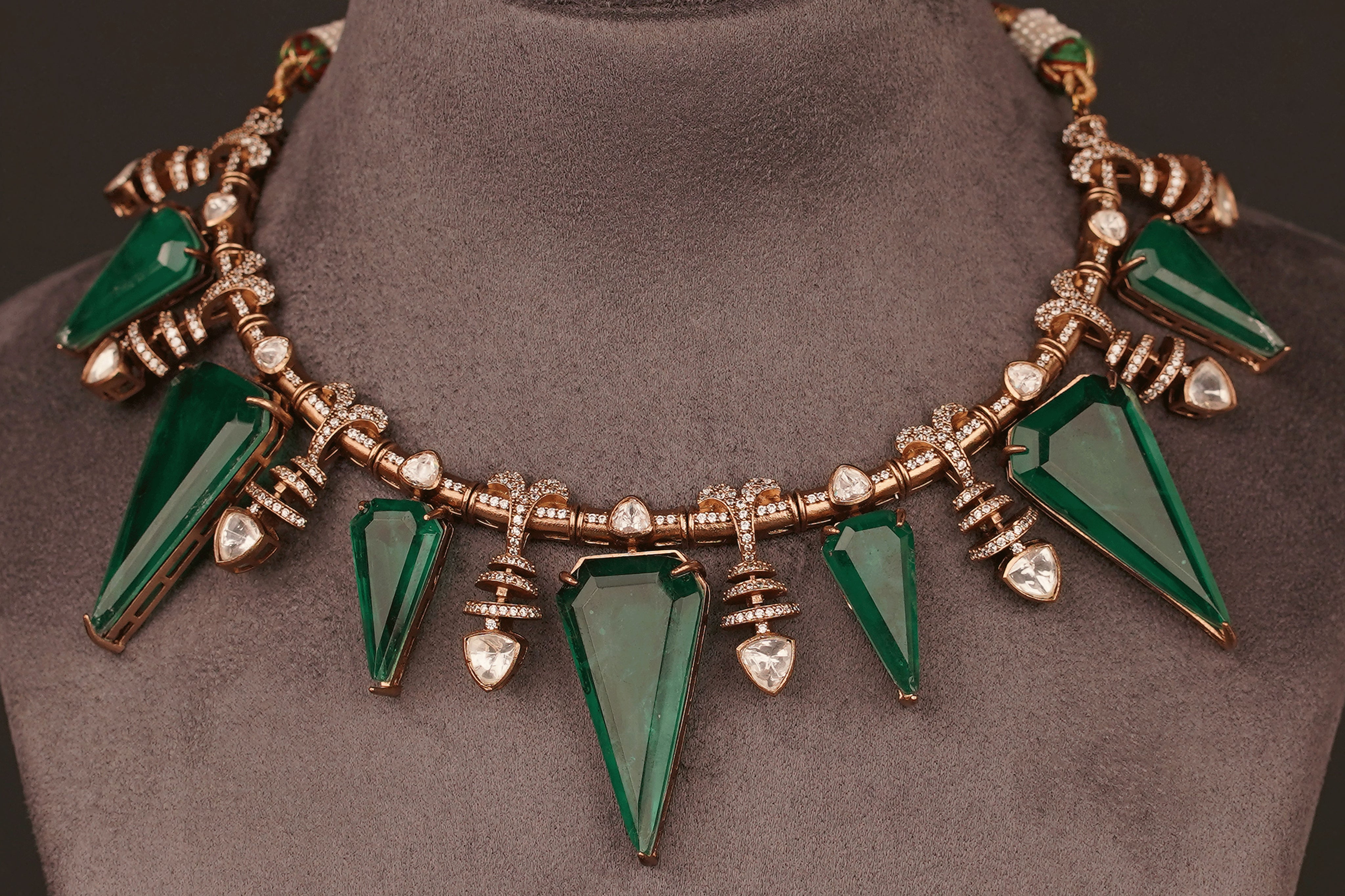 Swaroopa Statement Necklace Set(PN05) - Pure Allure